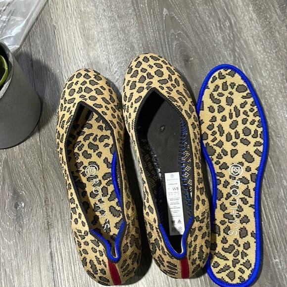COPY - Rothys spotted leopard print round toe size 9 flat woman’s shoes - Picture 5 of 12